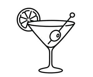 Cocktail glass