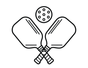 Pickleball paddles and ball